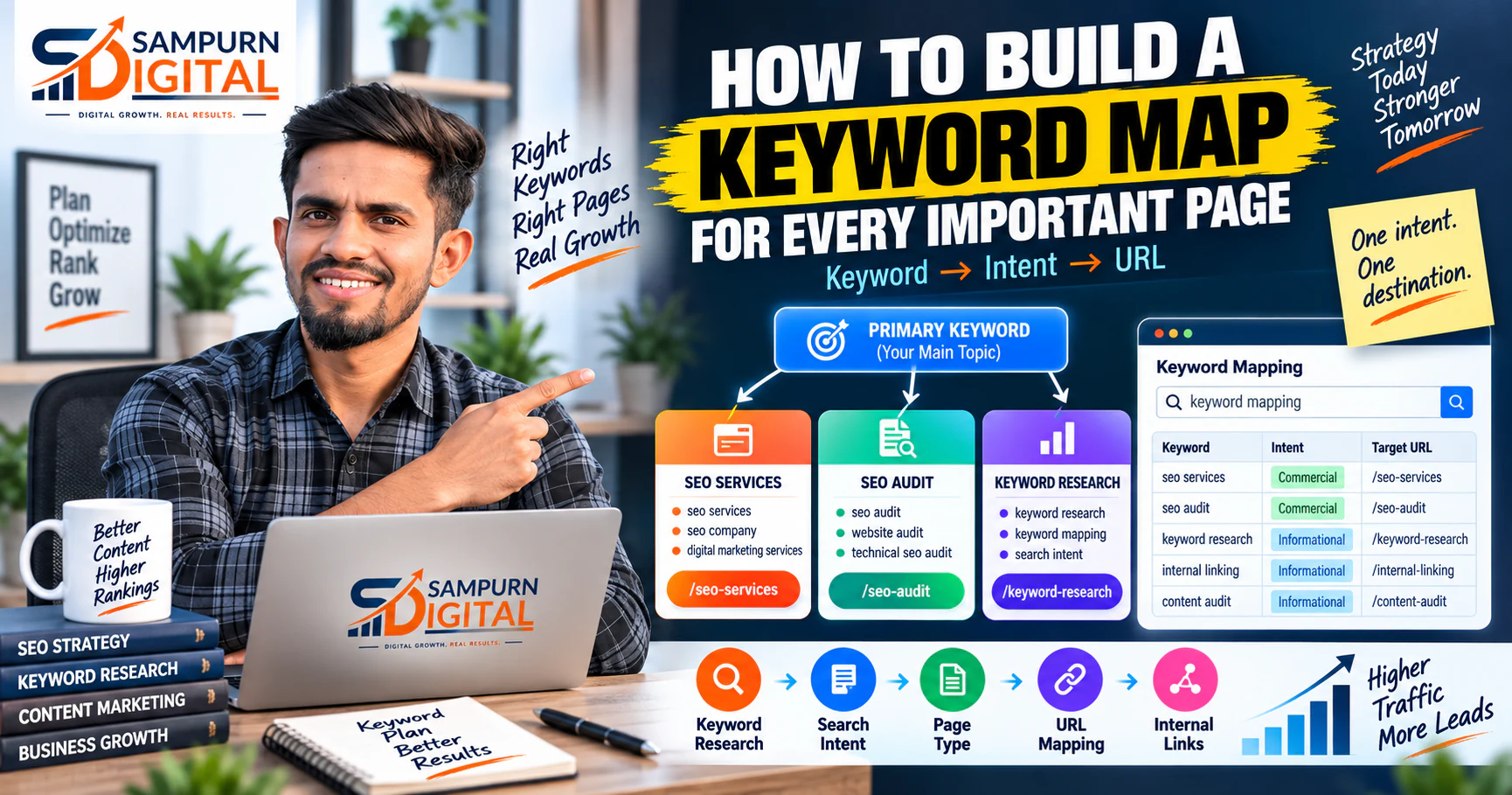 How to Build a Keyword Map for Every Important Website Page — Sampurn Digital SEO Strategy