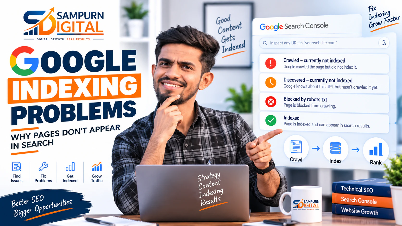 Google Indexing Problems: Why Your Pages Are Not Appearing in Search — Sampurn Digital SEO Strategy
