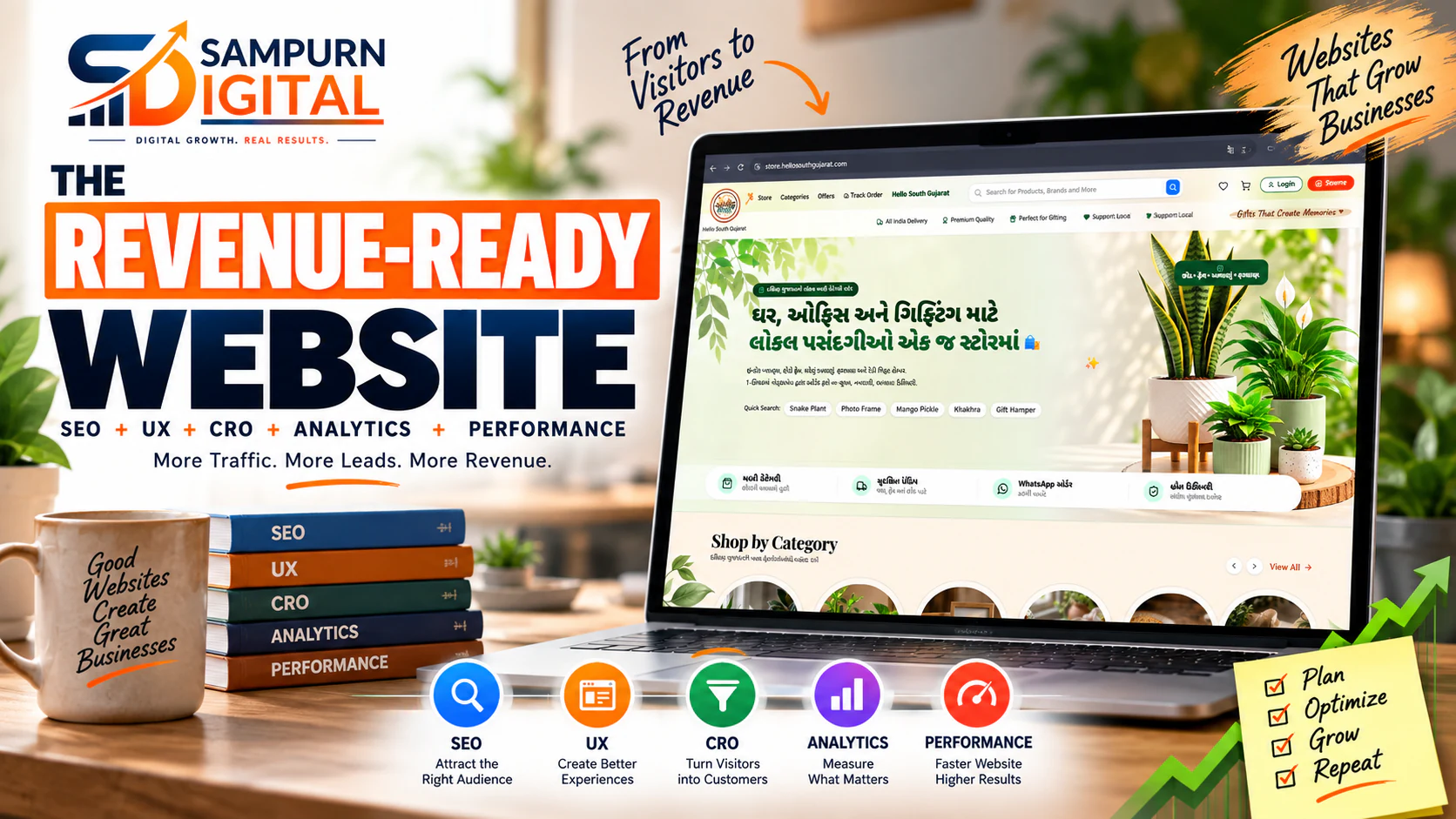 The Revenue-Ready Website: SEO + UX + CRO + Analytics + Performance