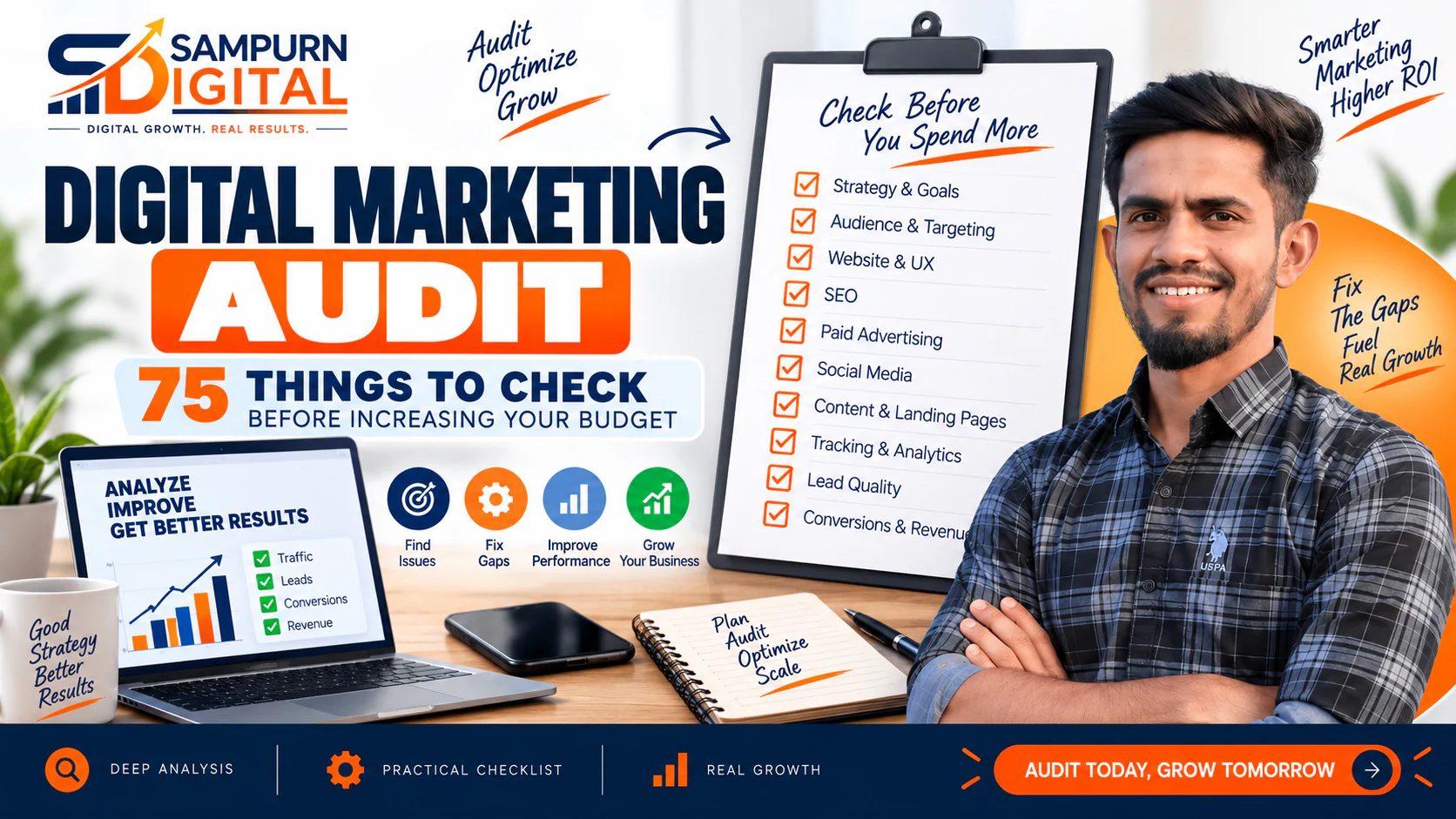 Digital Marketing Audit: 75 Things to Check Before Increasing Your Budget — Sampurn Digital SEO Strategy
