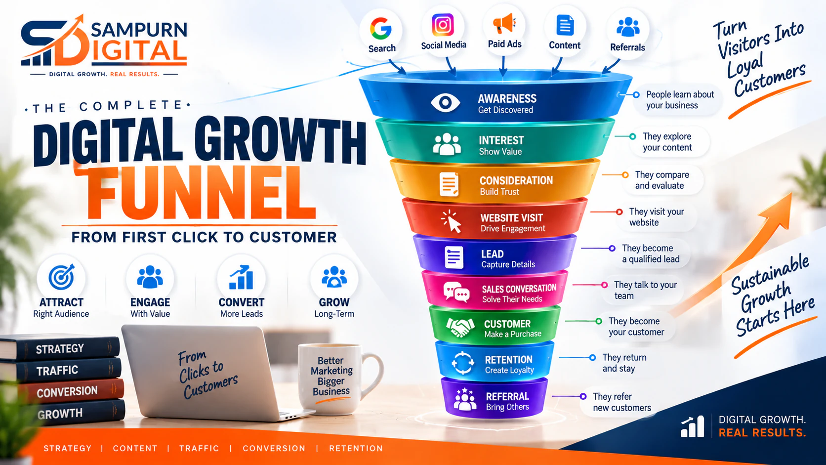 The Complete Digital Growth Funnel: From First Click to Customer