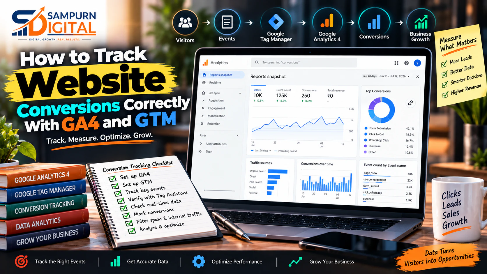 How to Track Website Conversions Correctly With GA4 and GTM
