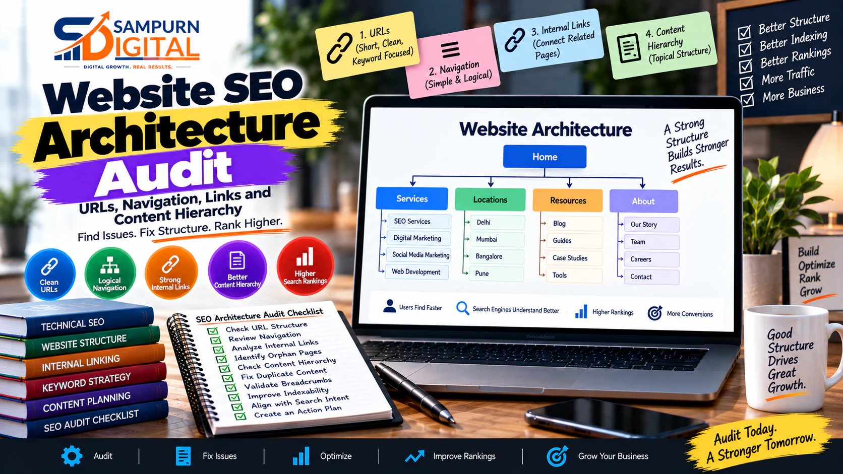 Website SEO Architecture Audit: URLs, Navigation, Links and Content Hierarchy