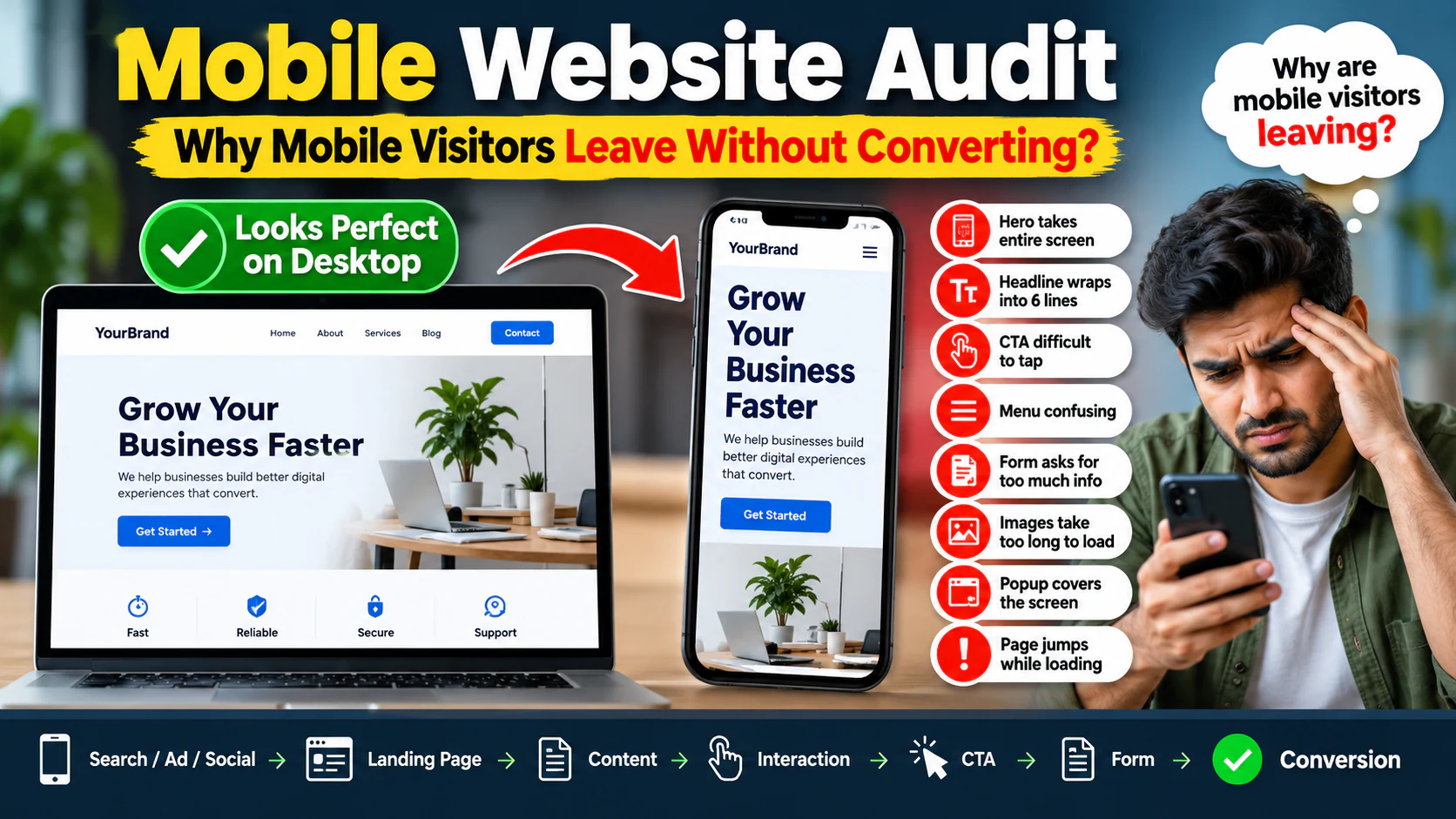 Mobile Website Audit: Why Mobile Visitors Leave Without Converting
