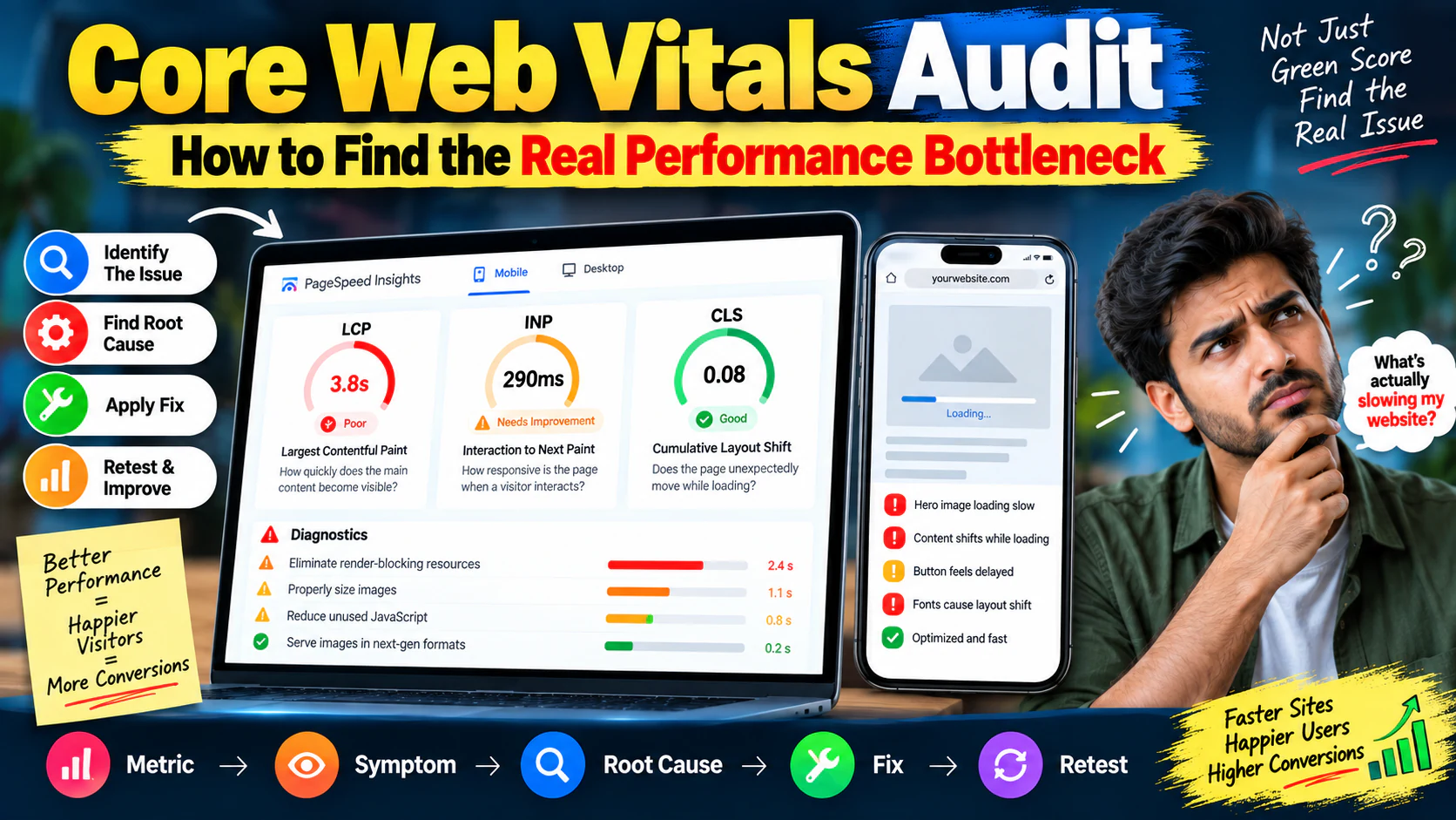Core Web Vitals Audit: How to Find the Real Performance Bottleneck