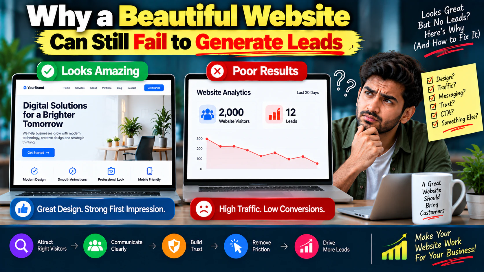 Why a Beautiful Website Can Still Fail to Generate Leads